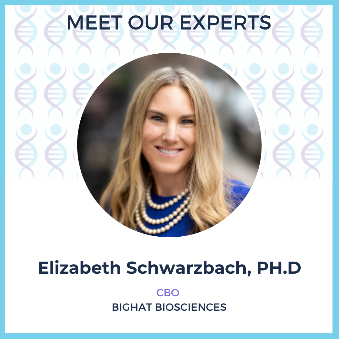 Photo of Elizabeth Schwarzbach, PH.D CBO at BigHat Biosciences